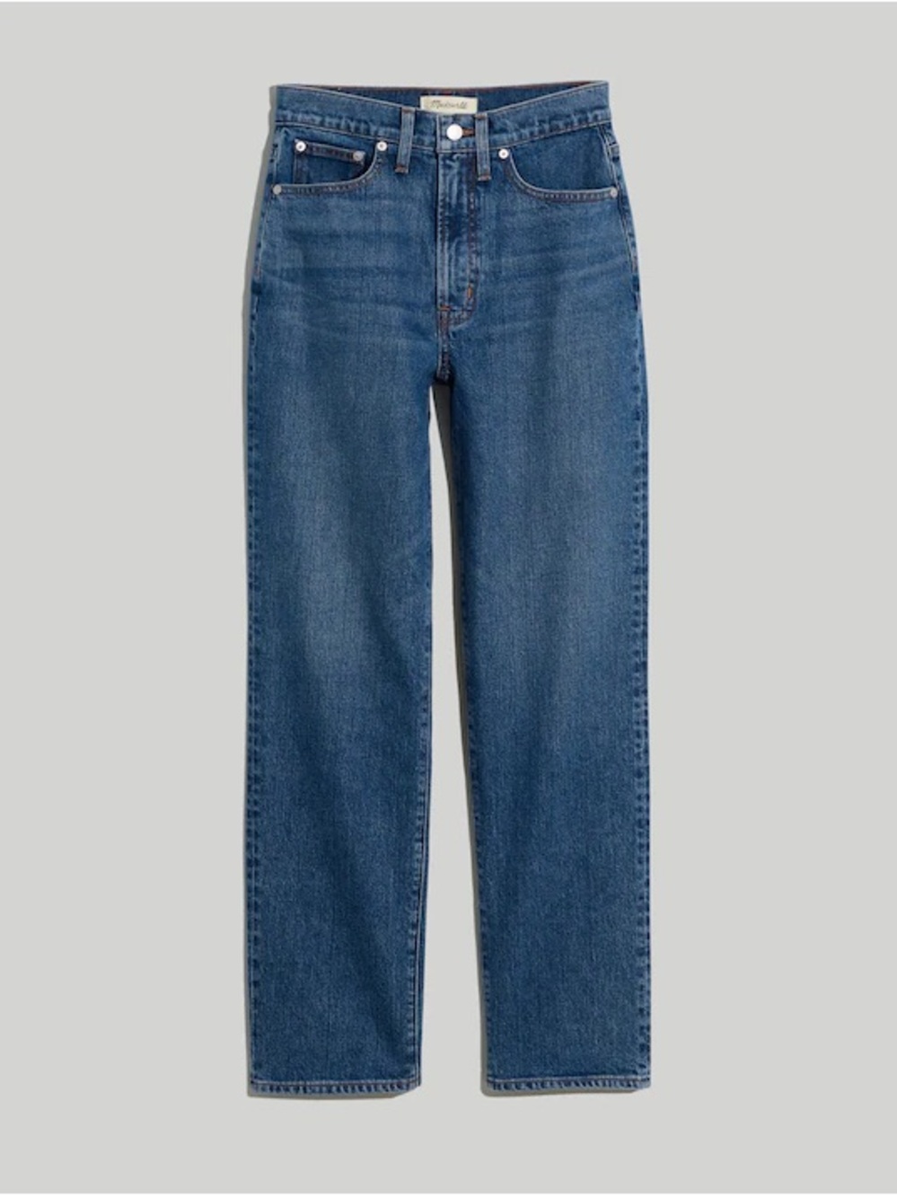 Madewell The Perfect Vintage Straight Jean in Mayfield Wash